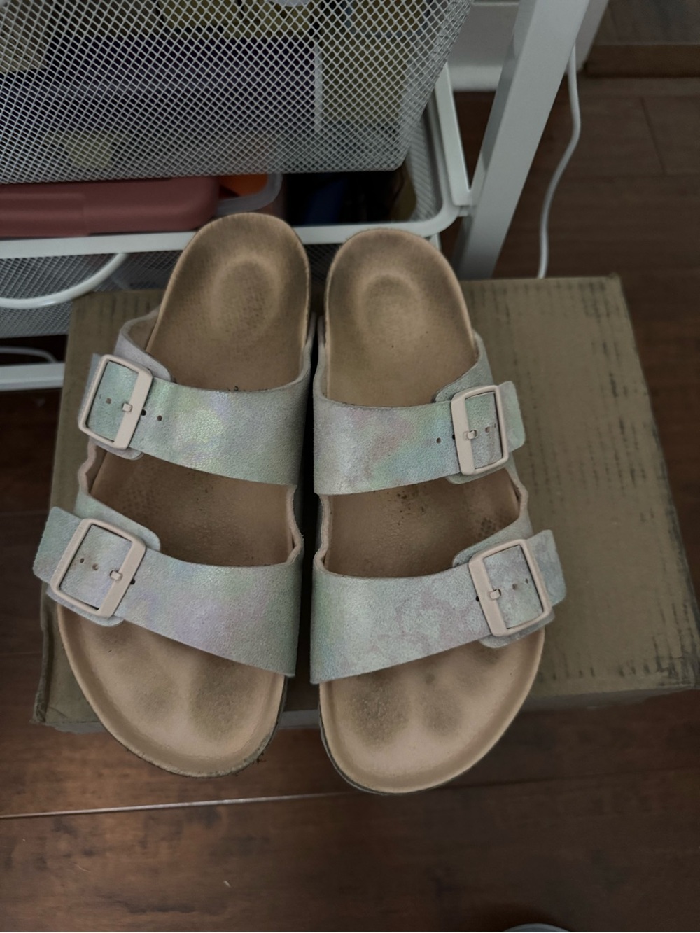 Birkenstock multi color /Tan Sole Sandals